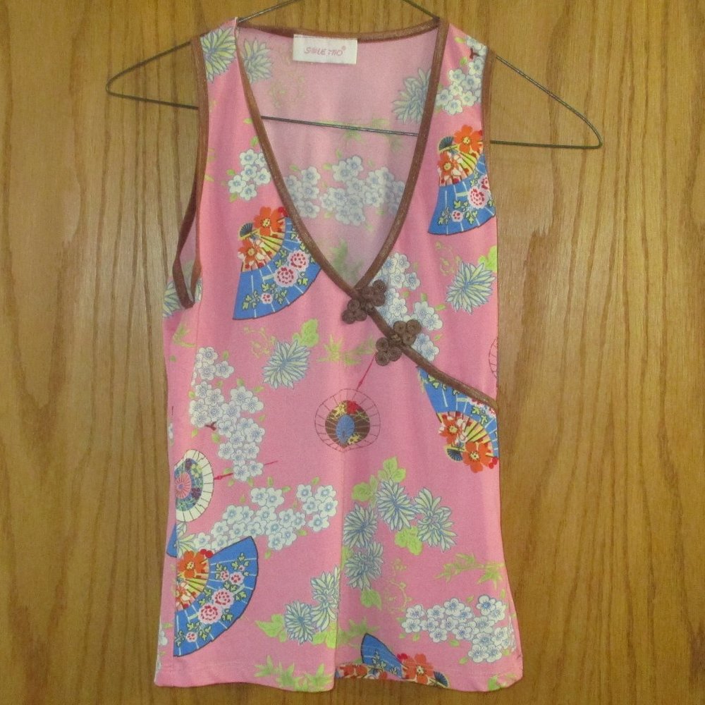 Printed tank top boutique small